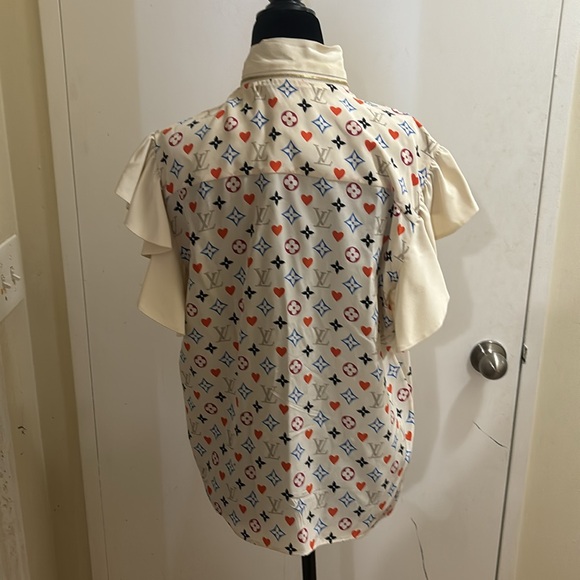 1️⃣5️⃣0️⃣0️⃣ brand new authentic Louis Vuitton babydoll silk blouse - Picture 5 of 13